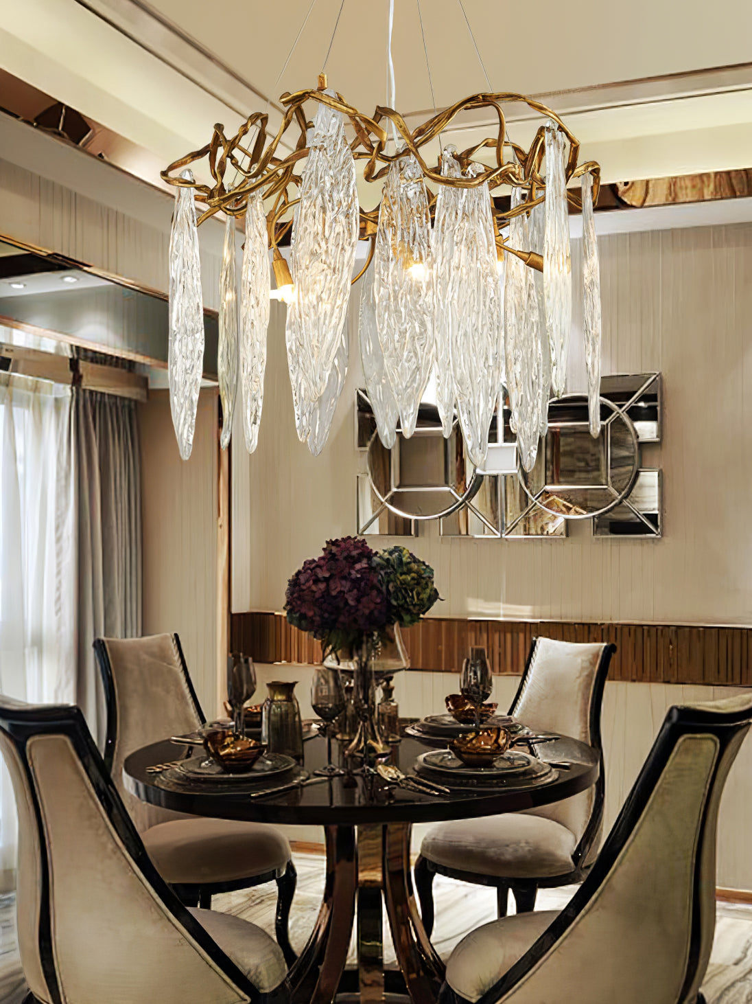 Kyle Niagara Island Crystal Chandelier 15.7" 23.6" 31.5" 39.4"D