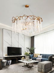 Kyle Niagara Island Crystal Chandelier 15.7" 23.6" 31.5" 39.4"D