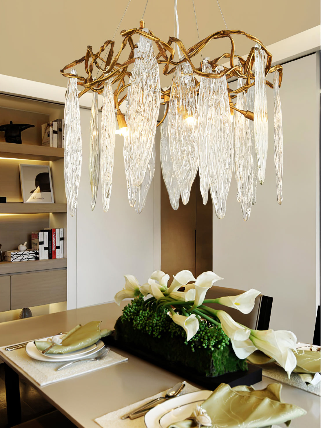 Kyle Niagara Island Crystal Chandelier 15.7" 23.6" 31.5" 39.4"D