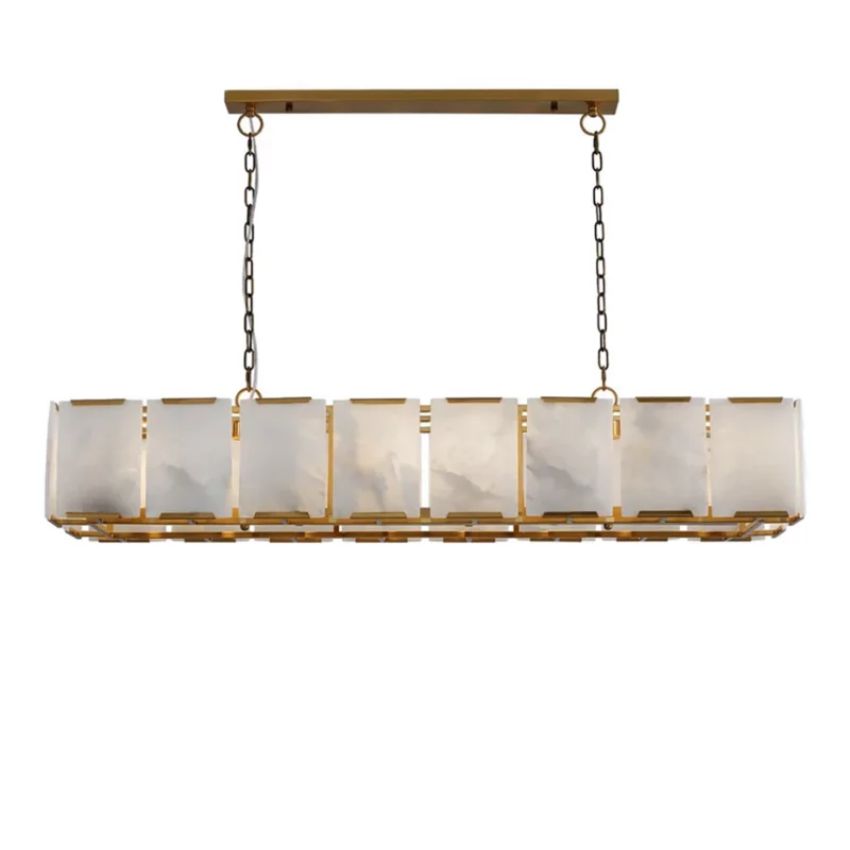 Galisa Alabaster Rectangle Chandelier