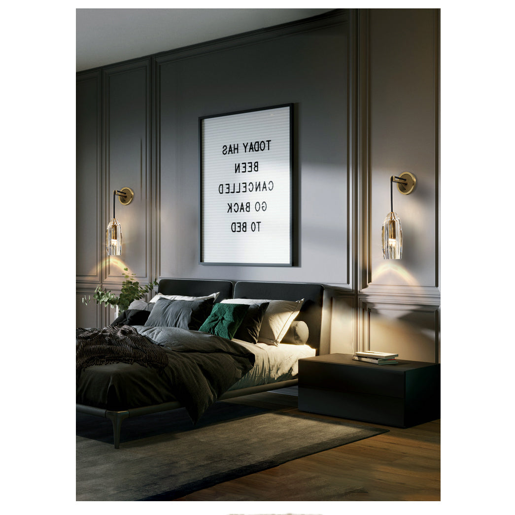 Chrissi Modern Modern Crystal Luxury Wall Light Fixture For Bedroom