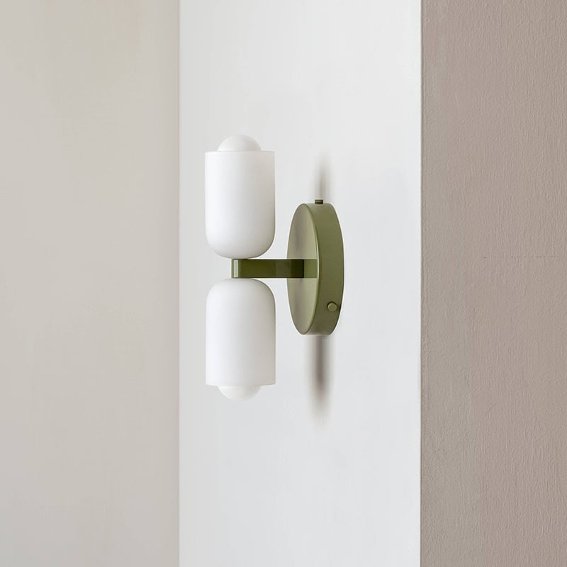 Glass Up Down Wall Sconce
