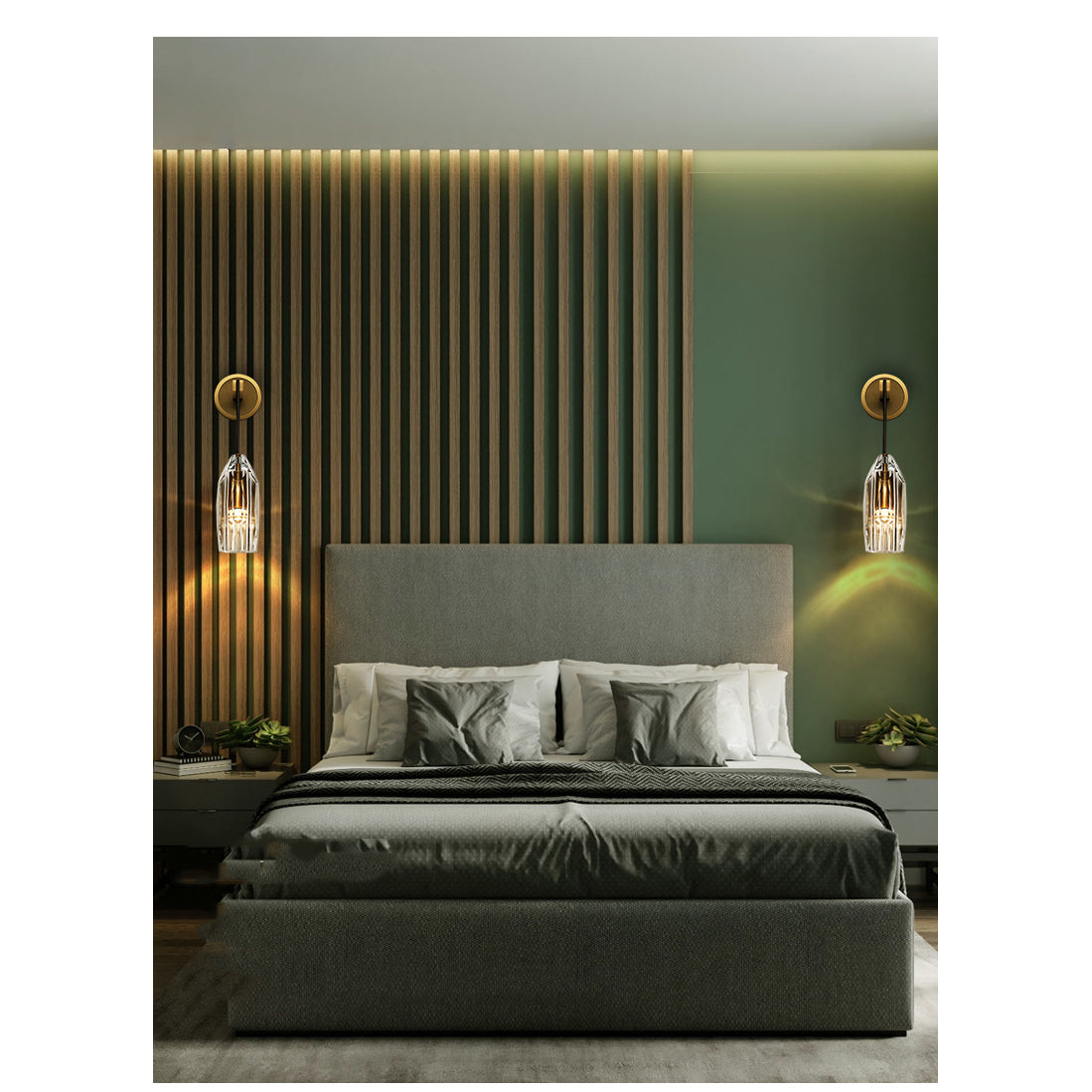 Chrissi Modern Modern Crystal Luxury Wall Light Fixture For Bedroom