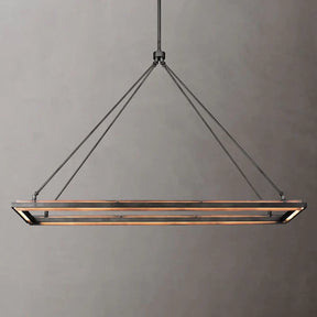 Adin Bronze Rectangular Chandelier 48"/62"