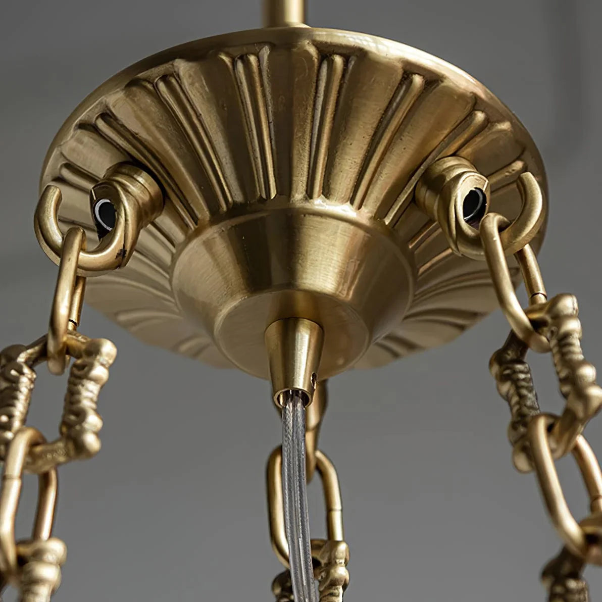 Flora Putti Statuettes Brass Suspension