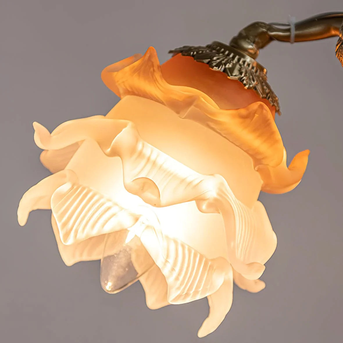 Flora Putti Statuettes Brass Suspension