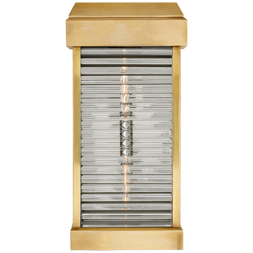 Rex Curved Glass Louver Sconce