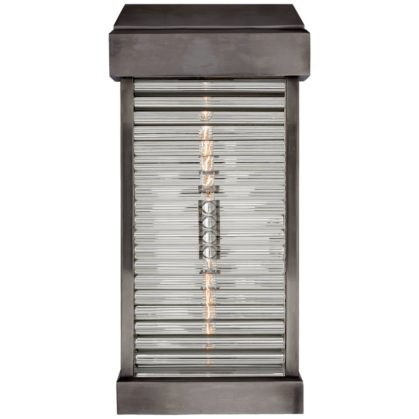 Rex Curved Glass Louver Sconce