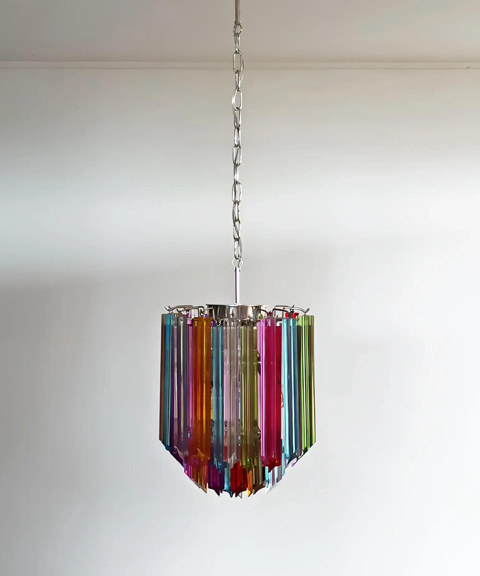 Quadriedri Murano Prisms Multicolored Chandelier
