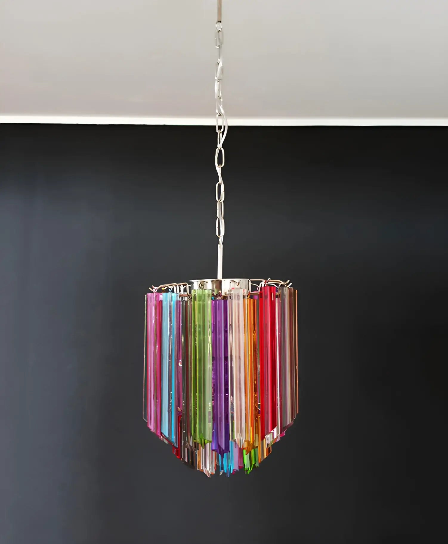 Quadriedri Murano Prisms Multicolored Chandelier
