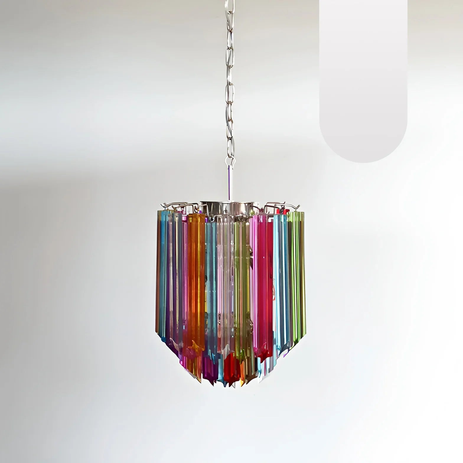Quadriedri Murano Prisms Multicolored Chandelier