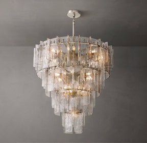 Lattice Tired Round Chandelier 47"