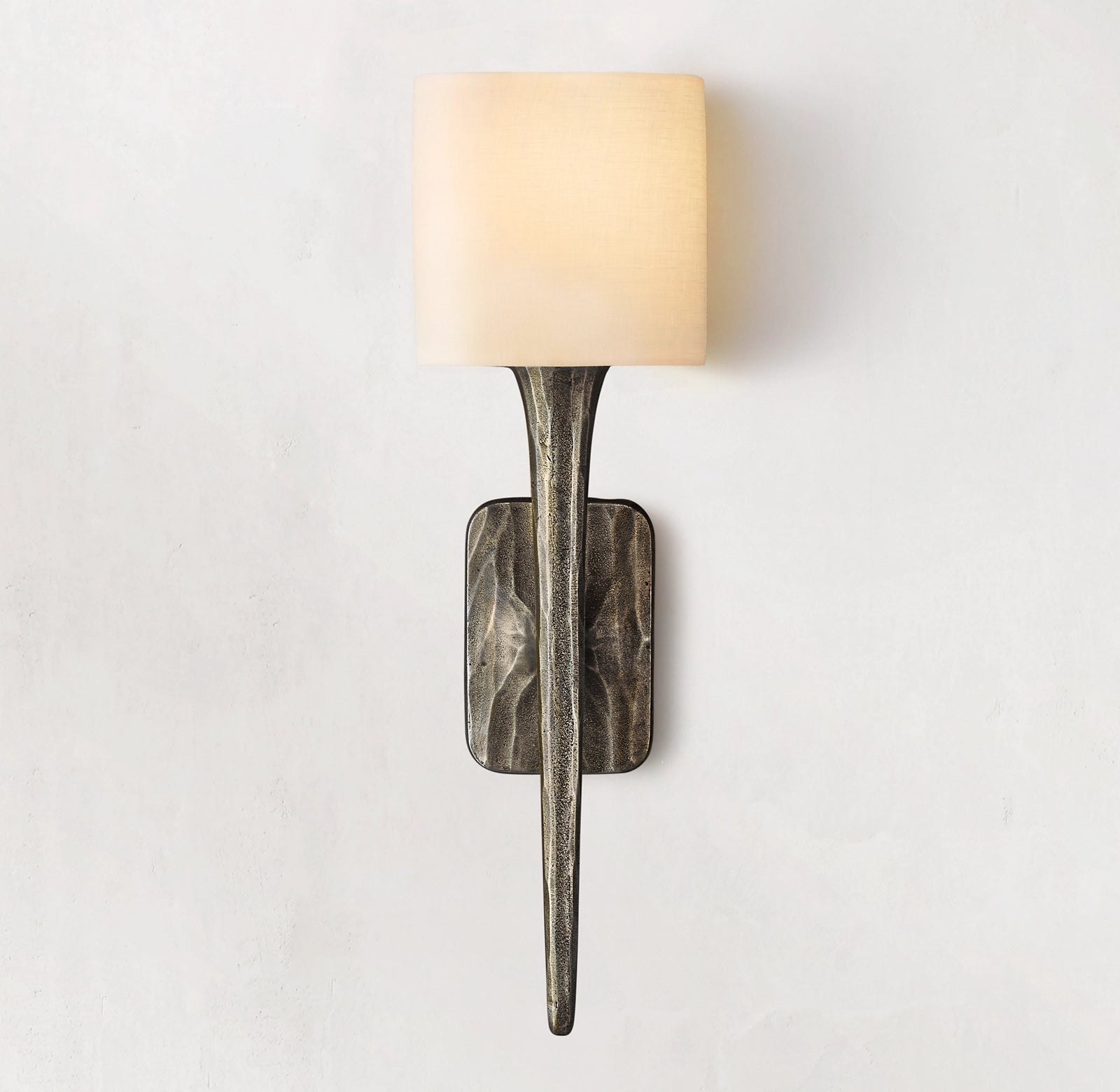 Leonard Dendritic Forged  Shaded Sconce