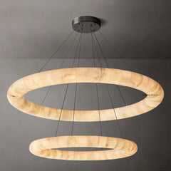 Rivager Lisse Two-Tiered Round Chandelier 61"