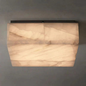 Handmade Calcite Square Flushmount 6"10"14"