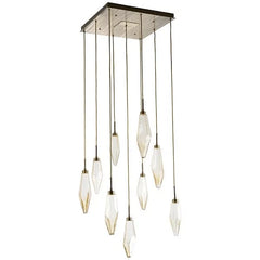 Rock Crystal Square Chandelier