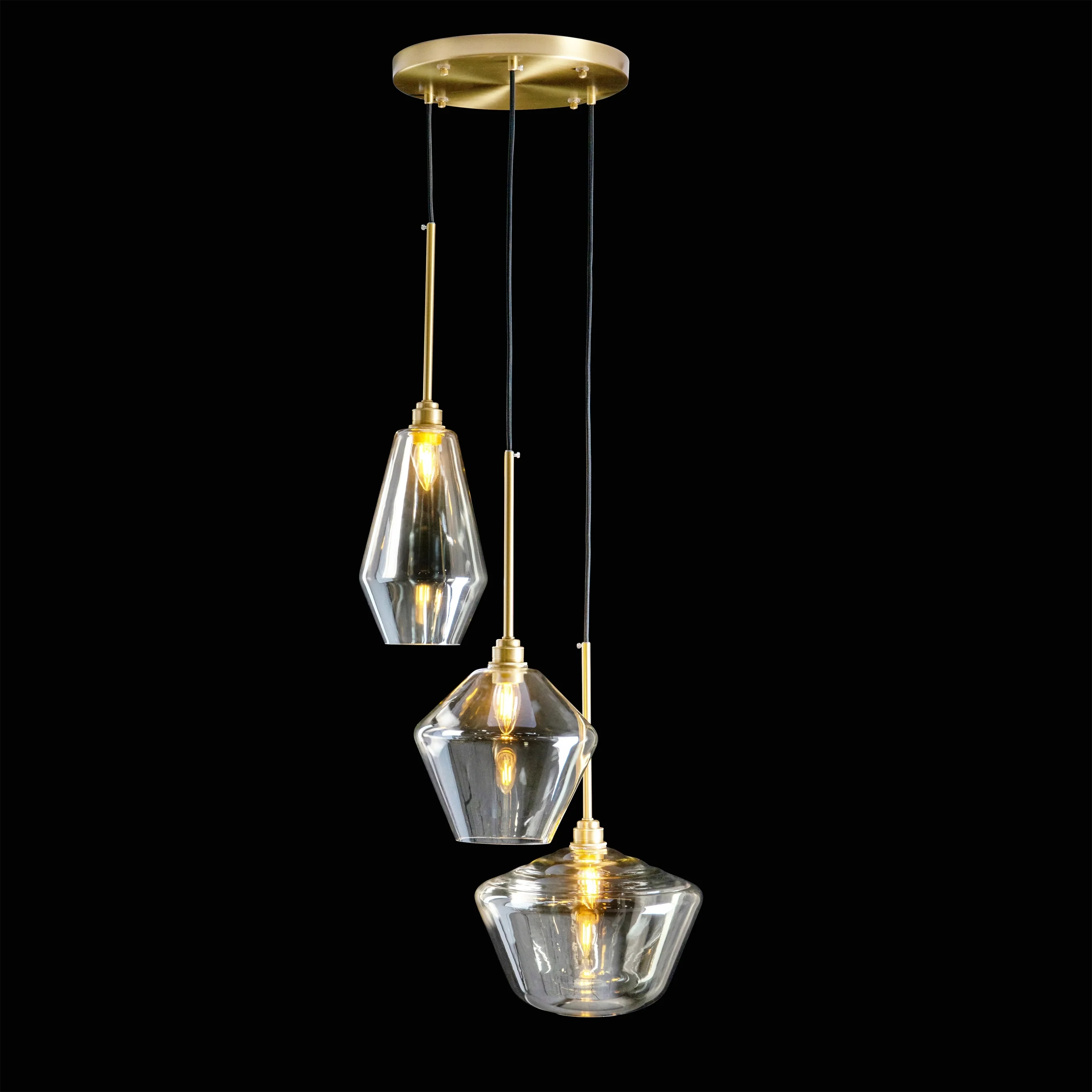 Ryan Glass Cascade Pendant