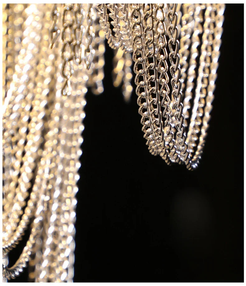 Teresa Cadena Chain Tassel Dining Room Chandelier