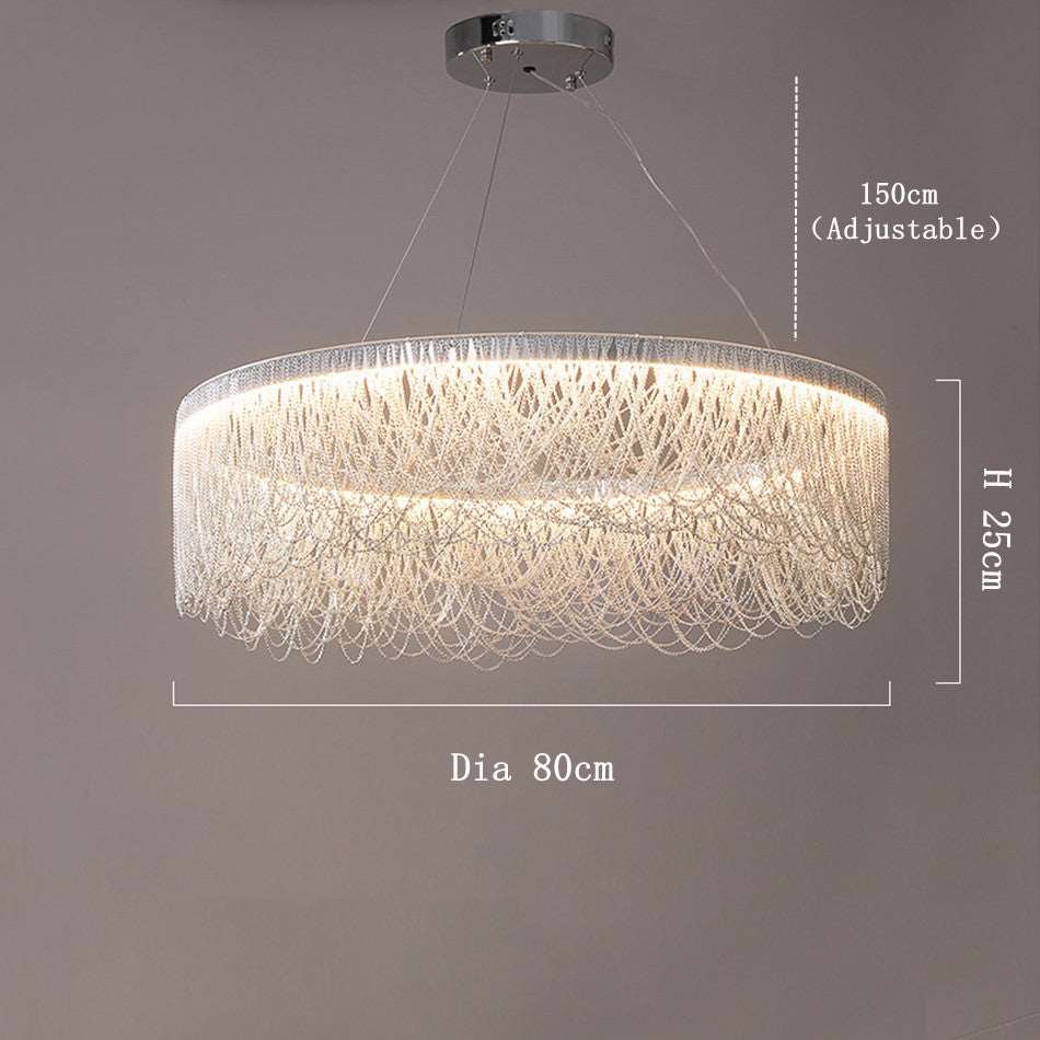 Teresa Cadena Tassel Modern Ring Chandelier