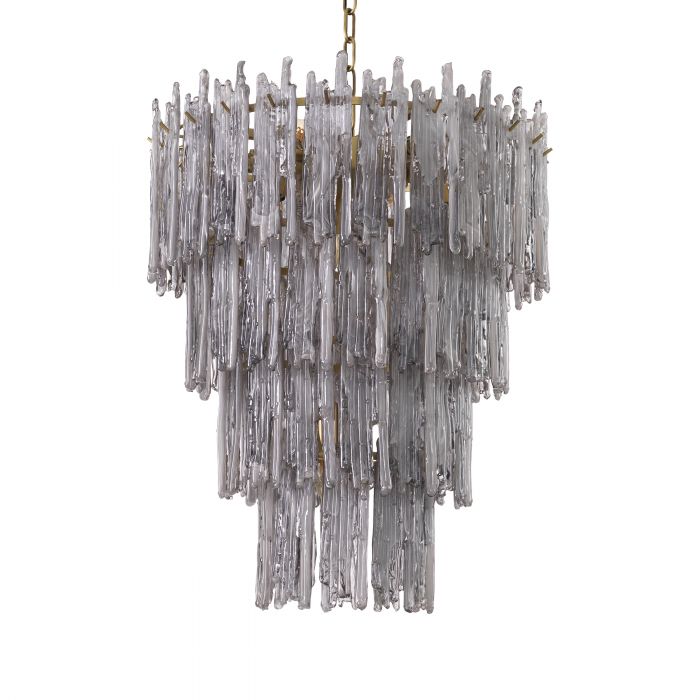 Saint Roch Modern Glass Chandelier [S/L] - [Brass & Glass]