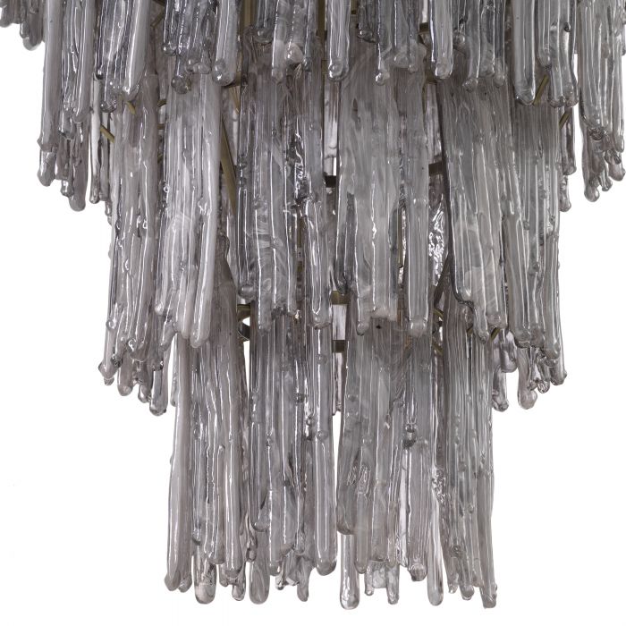 Saint Roch Modern Glass Chandelier [S/L] - [Brass & Glass]
