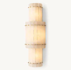 San Marco Alabaster Grand Round Sconce