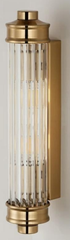 Sharima Ribbed Glass Rod Cylindrical Wall Light