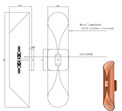 Cape Wall Sconce Wall Light in Satin Brass