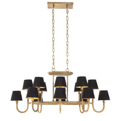 Pluto Modern Brass Chandelier - [Brass]