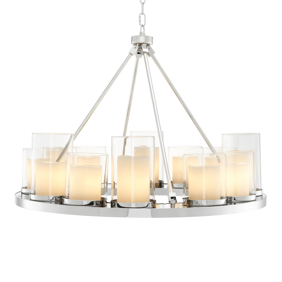 Summit Ring Modern Chandelier - [Steel]