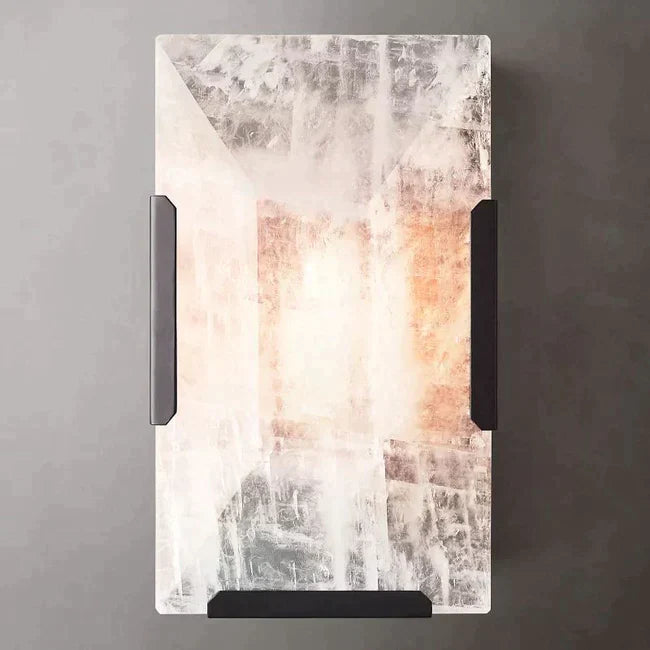 Harlow de Translucent Modern Calcite Wall Sconce