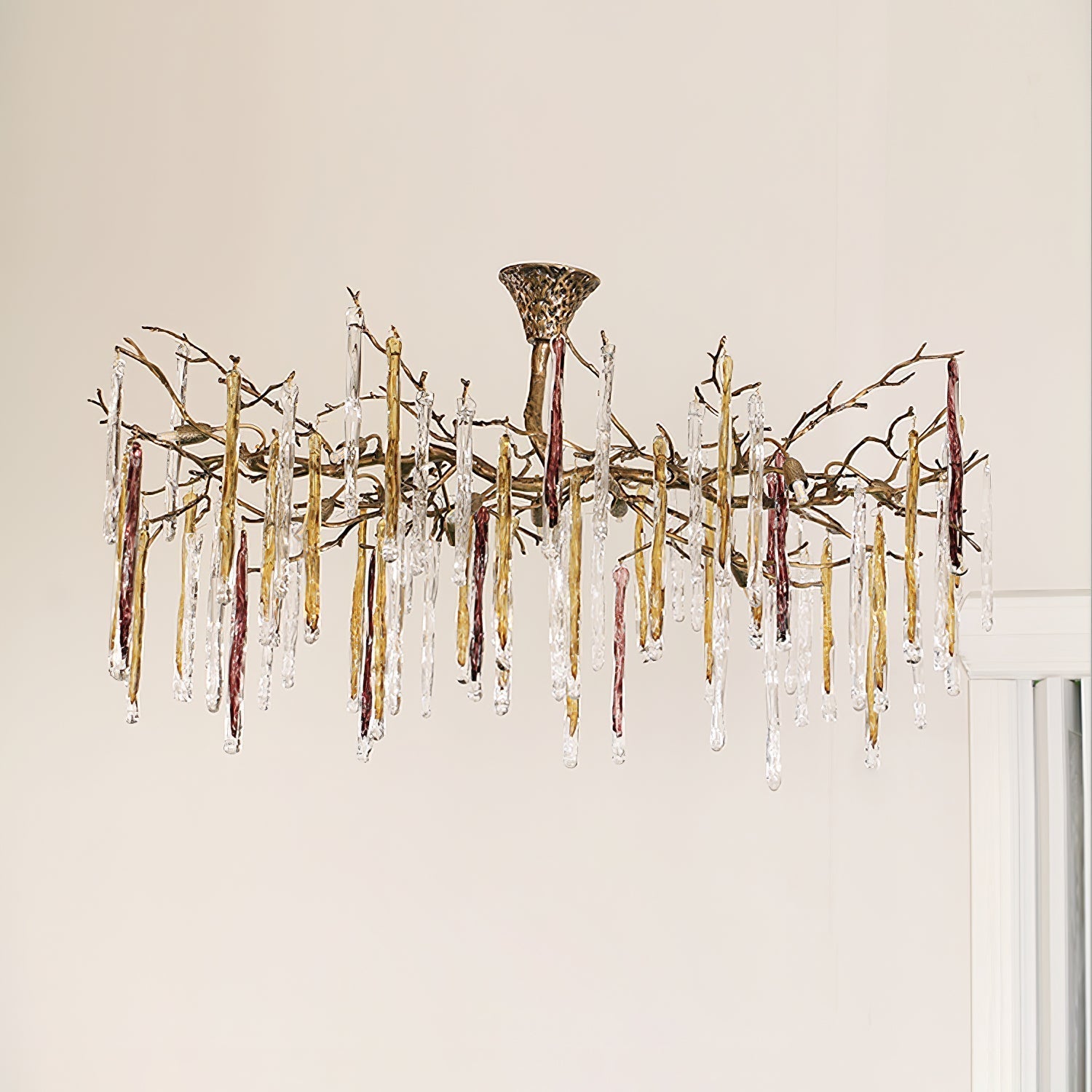 Annata Ice Strip Glamour Dripstone Chandelier