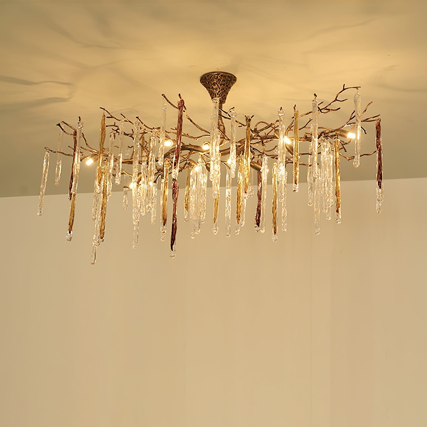 Annata Ice Strip Glamour Dripstone Chandelier