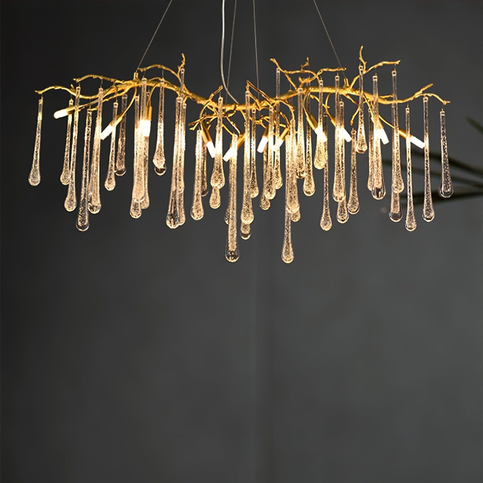 Aqua Makrama Chandeliers 33.5" 41" 49" 59" 71"L