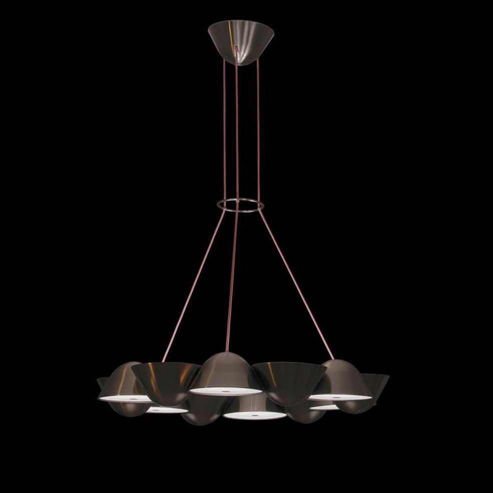 Neoclassicism 12-Light Modern Brass Chandelier - Lobmeyr