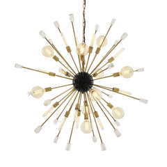 Pluto Modern Brass Chandelier [S/L] - [Black/Brass]