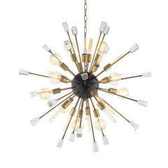 Pluto Modern Brass Chandelier [S/L] - [Black/Brass]