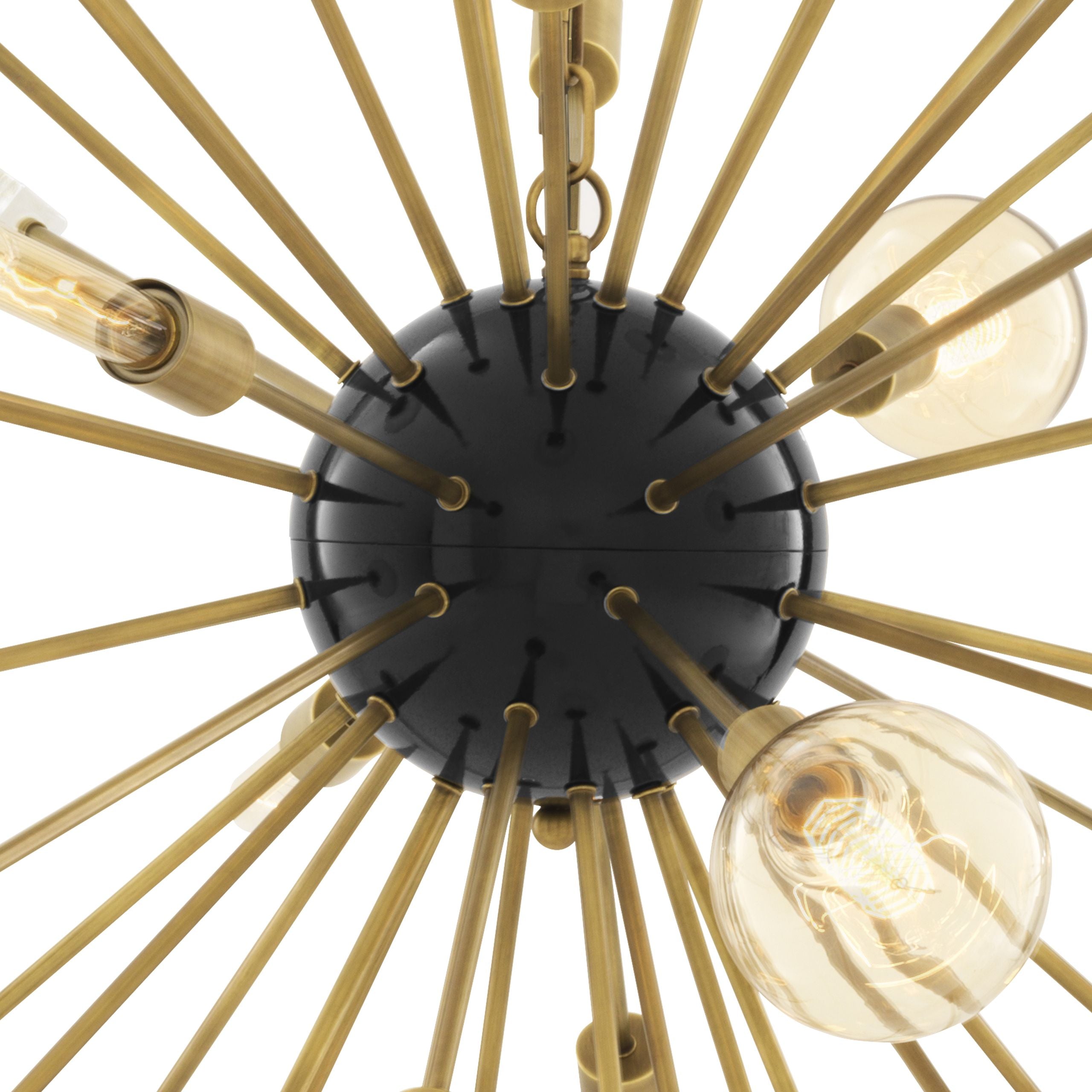Pluto Modern Brass Chandelier [S/L] - [Black/Brass]