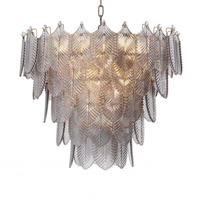 Verbier Modern Glass Chandelier [S/L] - [Brass]