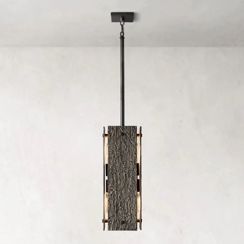 Vouvry Rectangular Pendant 19"H