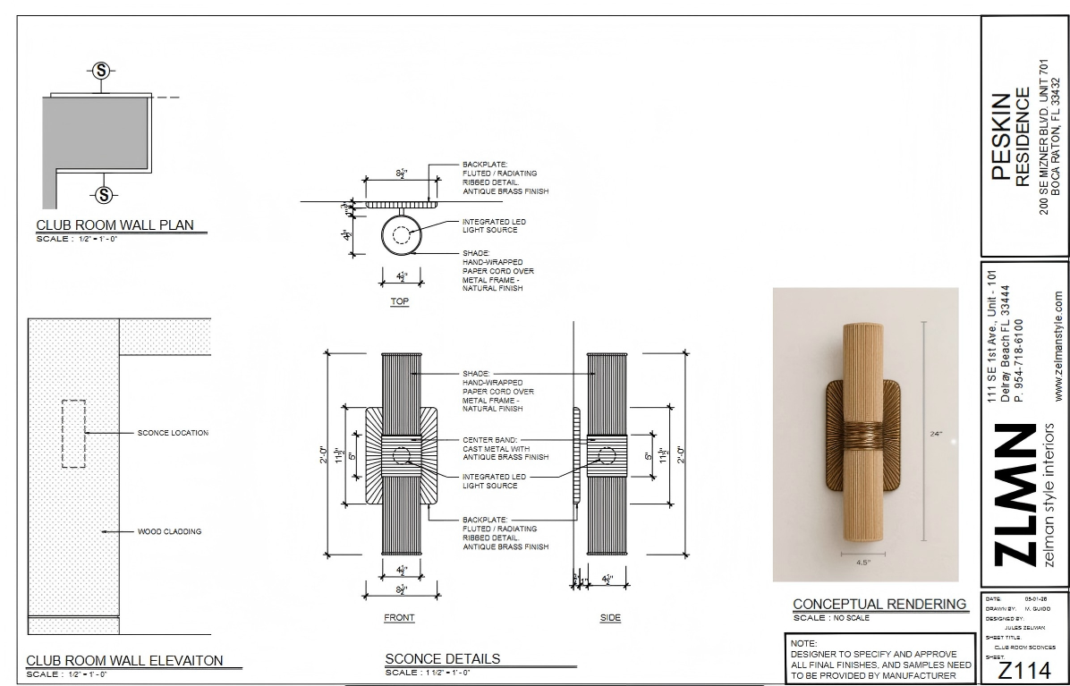 Custom Wwall Sconce