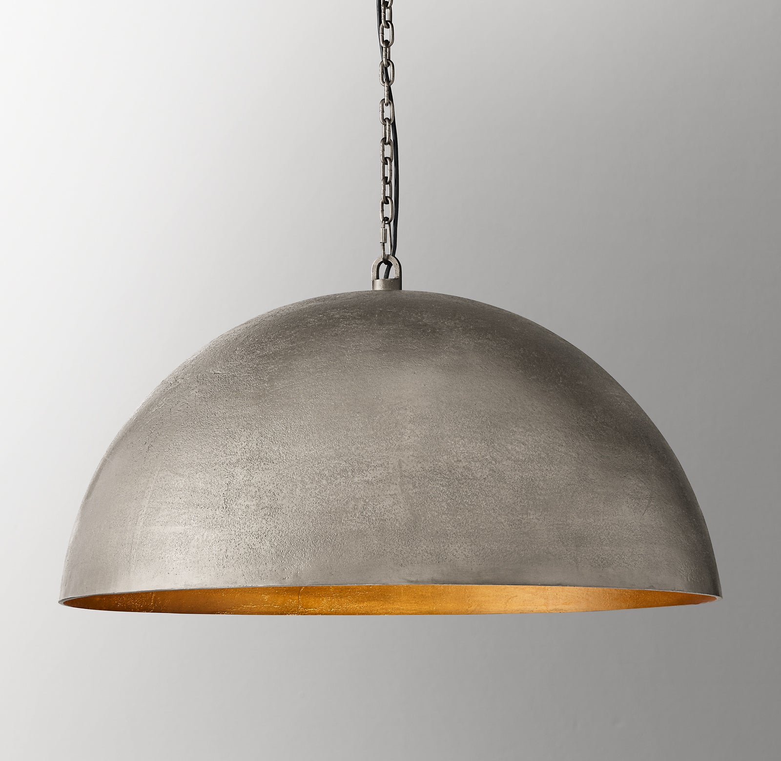 Cast Metal Domed Pendant