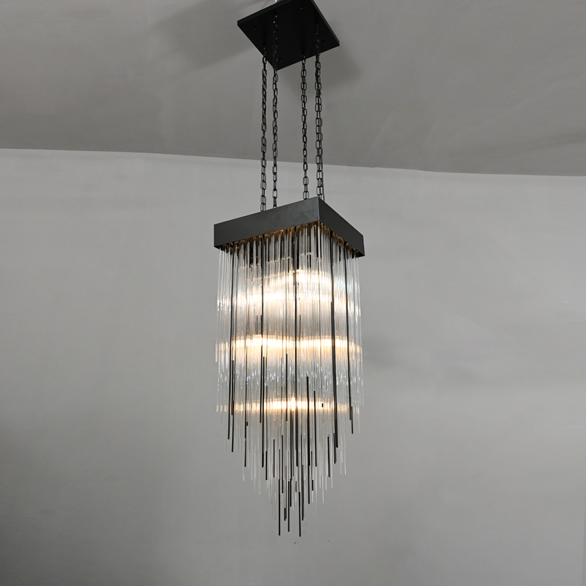 Cascade Square & Rectangular Chandelier D 20'' 30'' 54''