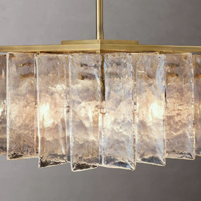 Latte Linear Chandelier 49"