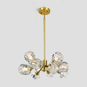 Parisian Brass Sputnik Chandelier Ceiling Light