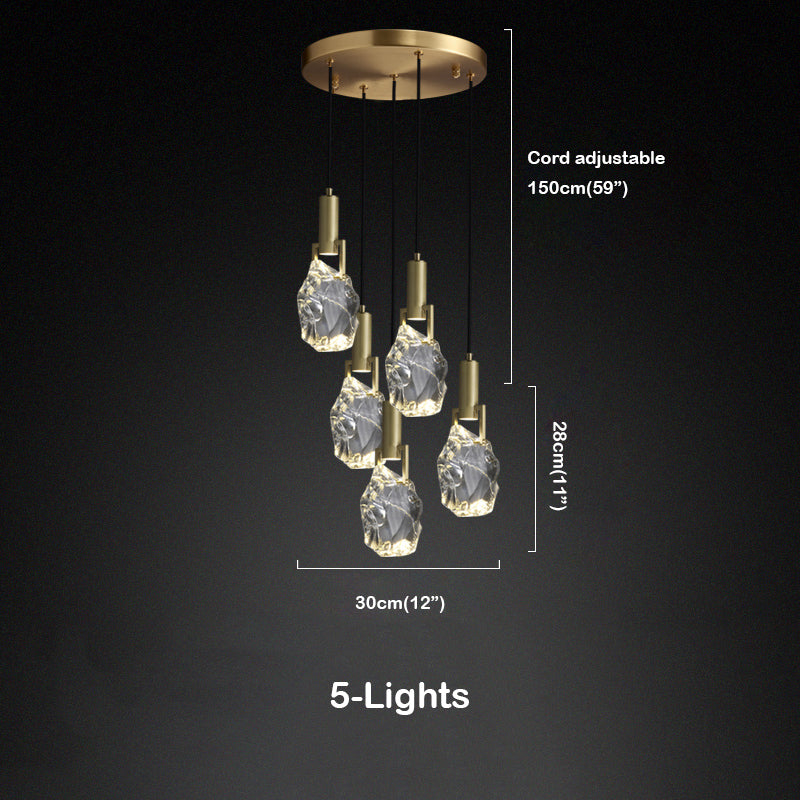 Irregular Crystal Pendant Lighting