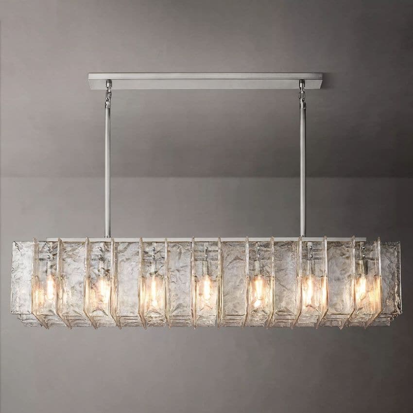 Latte Linear Chandelier 67"