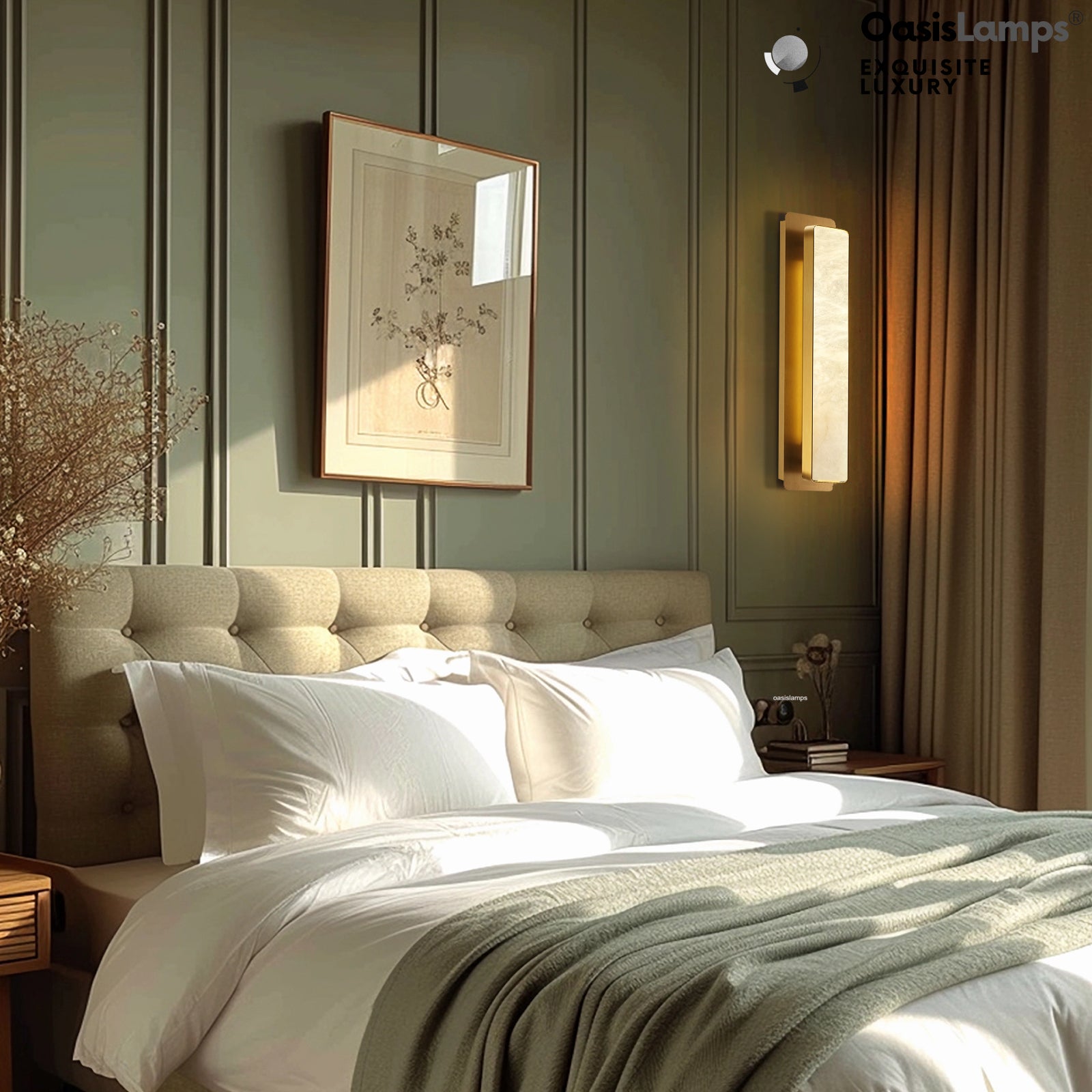 Mintreux Alabaster Modern Wall Sconces 20''H#color_brass