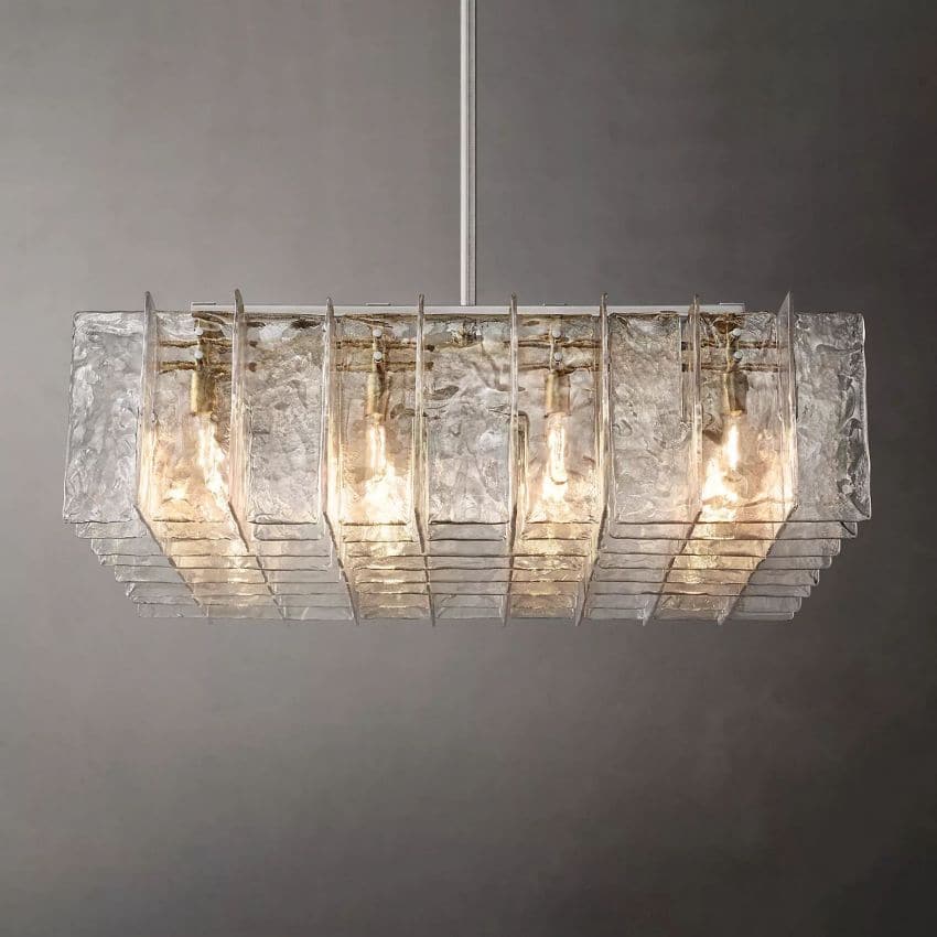 Latte Square Chandelier 48"