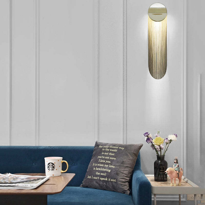 Modern Chain Tassel
 Arcs  Wall Sconce